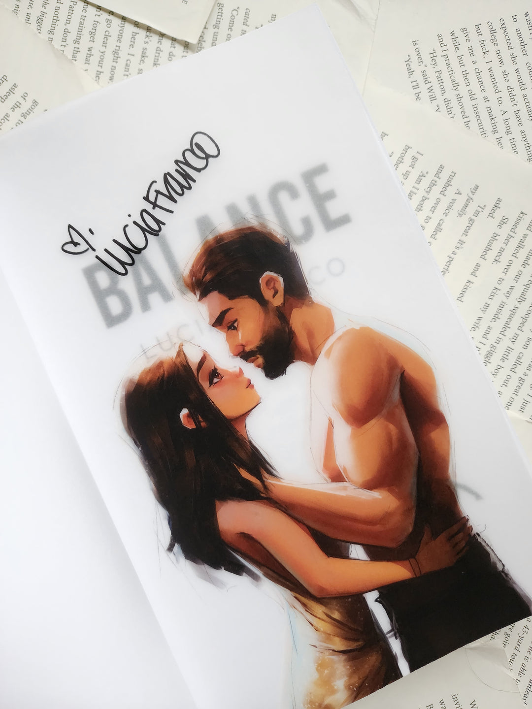Lucia Franco - Off Balance  Book Club Edition Novel Notes™ - Digitally Signed Overlay Print