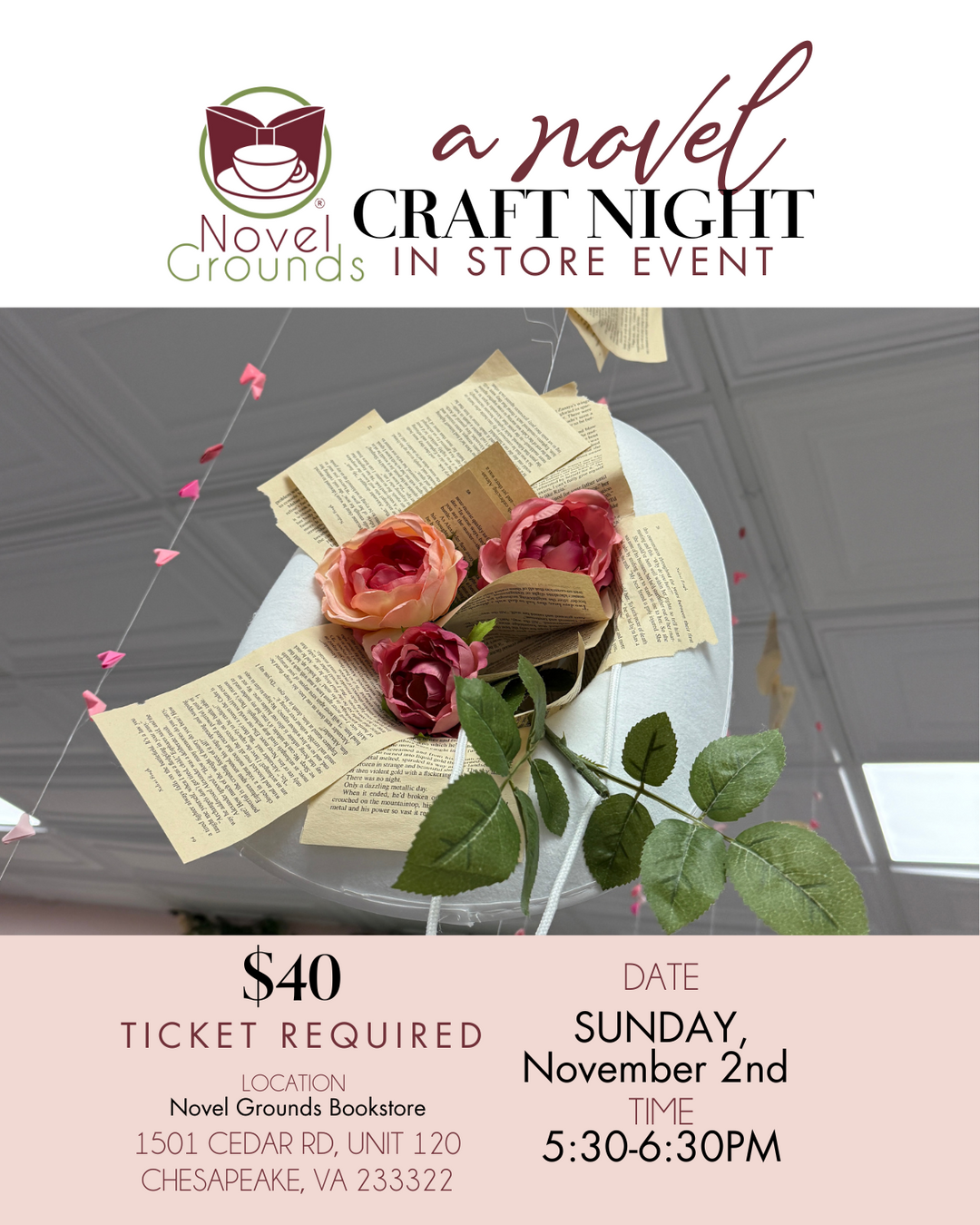 Craft Night- November 2nd- Cowboy Hat Painting