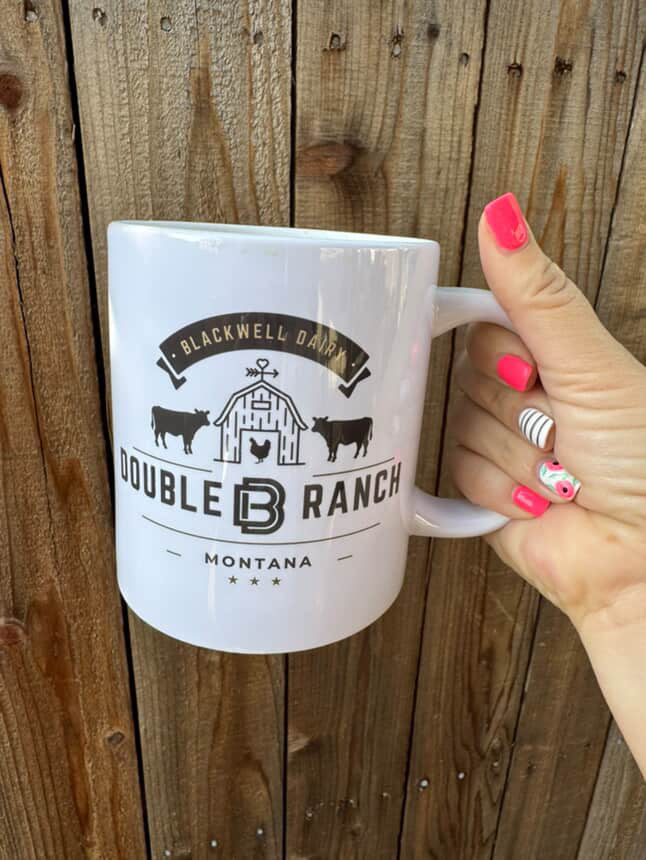 Blackwell Dairy White Glossy Mug