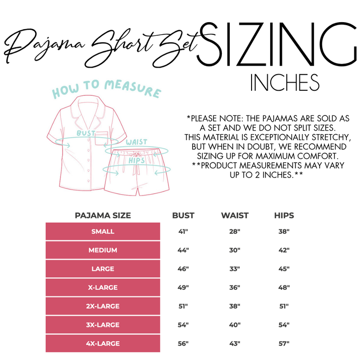 Novel Pajama Set - SHORTS