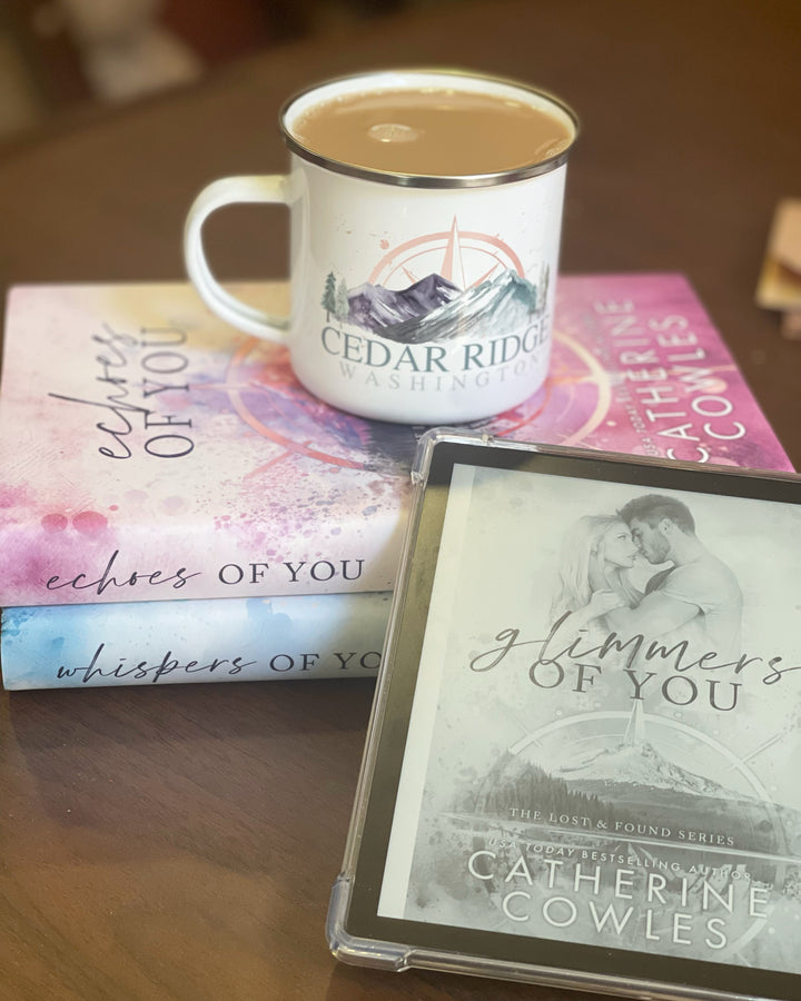 Catherine Cowles - Cedar Ridge Enamel Mug - Novel Grounds