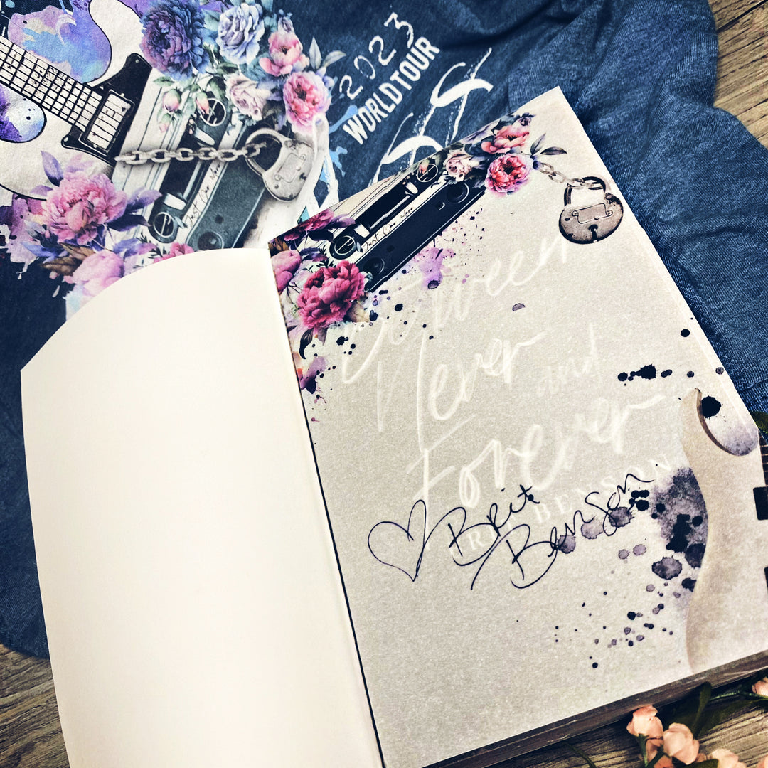Brit Benson-Hometown Heartless Novel Nota-Impresión de superposición firmada digitalmente