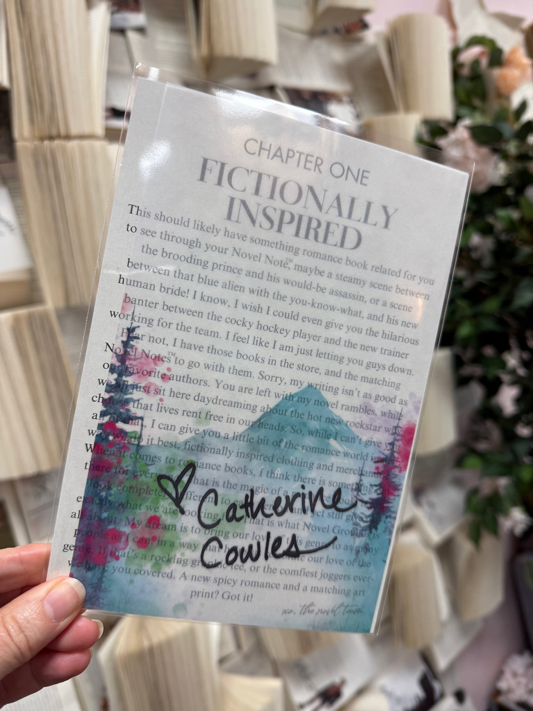 Sparrow Falls Novel Notes® - Digitally Signed Overlay Print