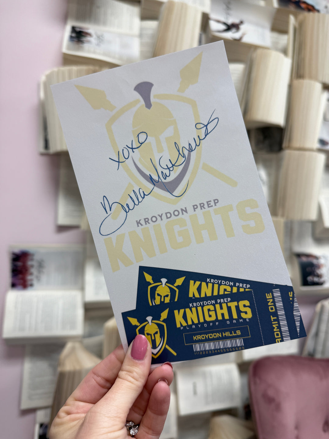 Kroydon Prep Knights Novel Notes® - Digitally Signed Overlay Print