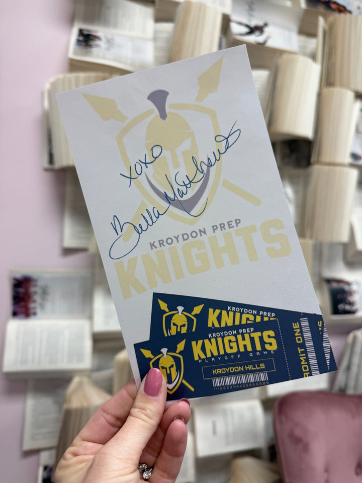 Kroydon Prep Knights Novel Notes® - Digitally Signed Overlay Print