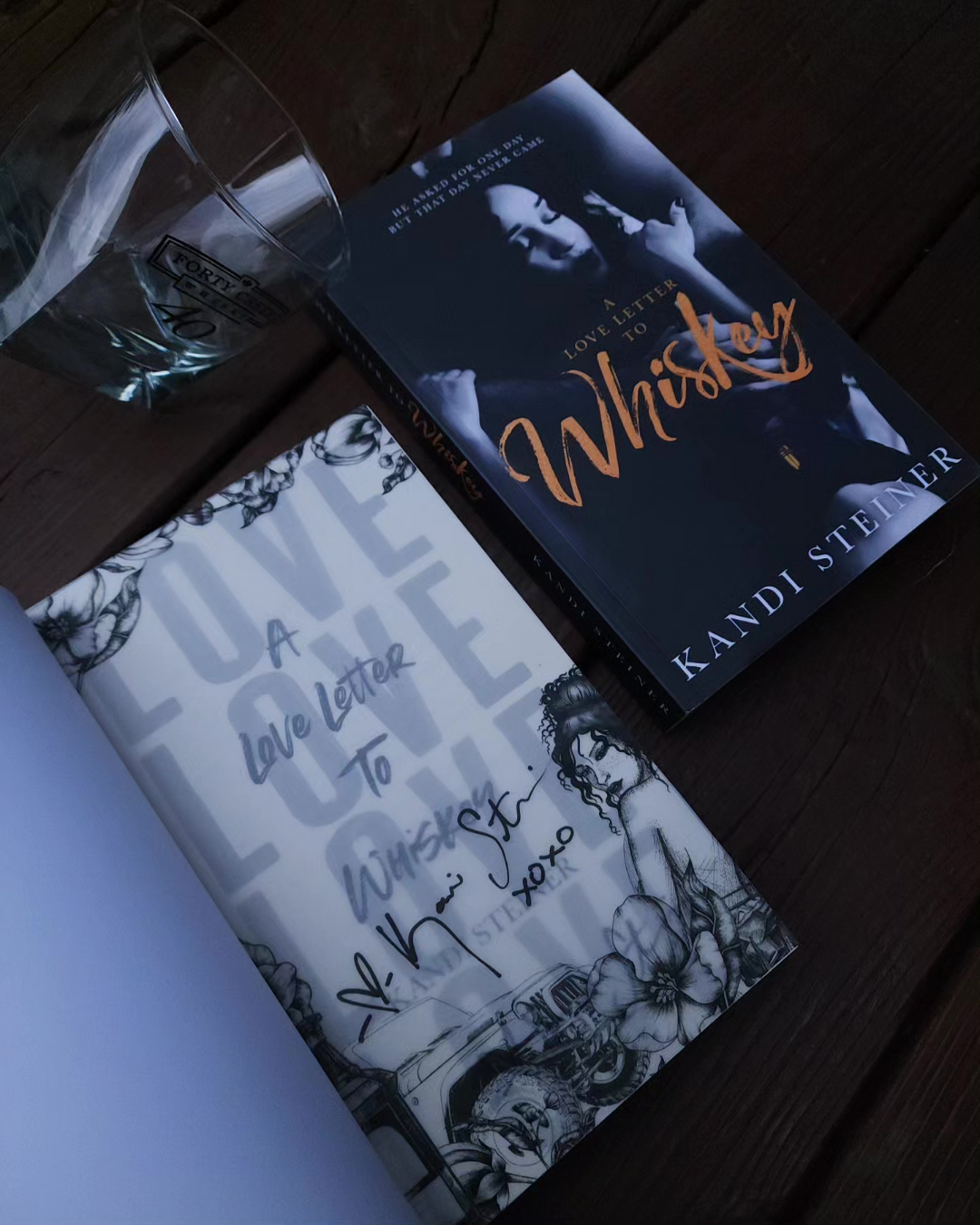 Kandi Steiner- Una carta de amor a la novela de whisky Nota-Impresión de superposición firmada digitalmente