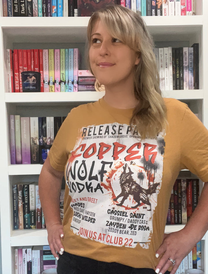 Tate James-Cobre Wolf Vodka Camiseta unisex