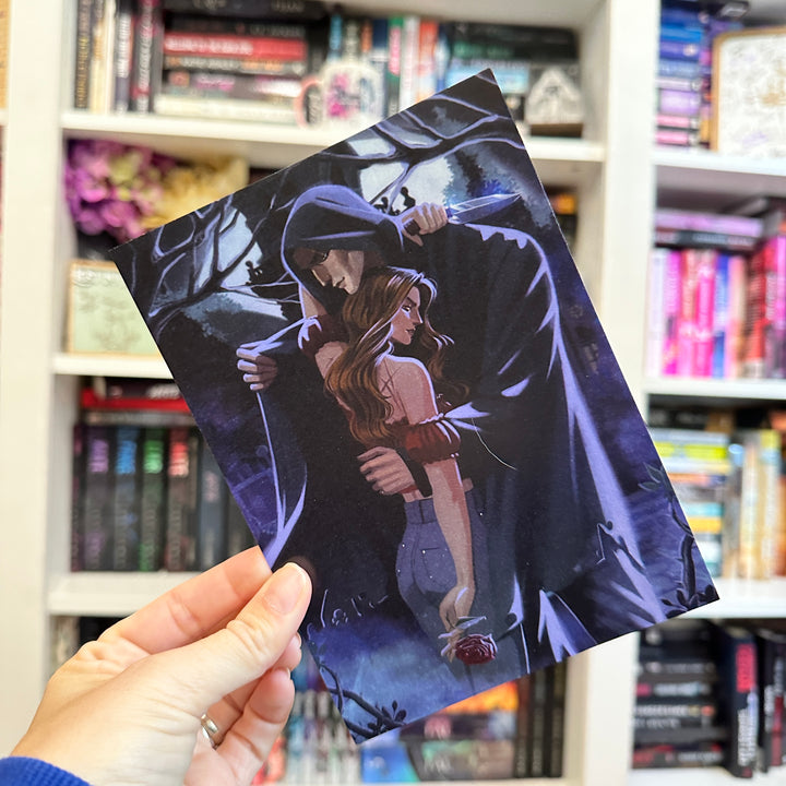 Zade and Addie Embrace Art Print