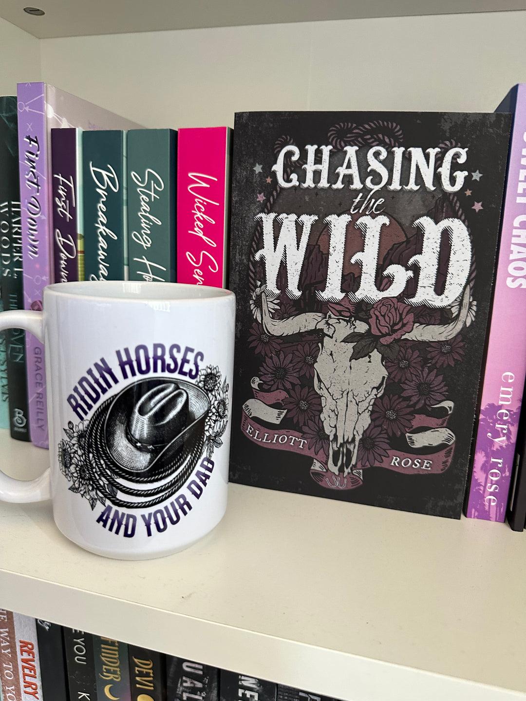 Riding Horses White Glossy Mug