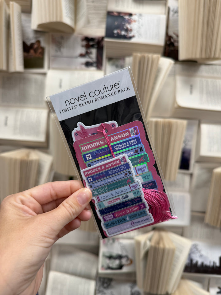 Sparrow Falls Romance Bookmark +Sticker- Novel Couture® Retro Romance Pack