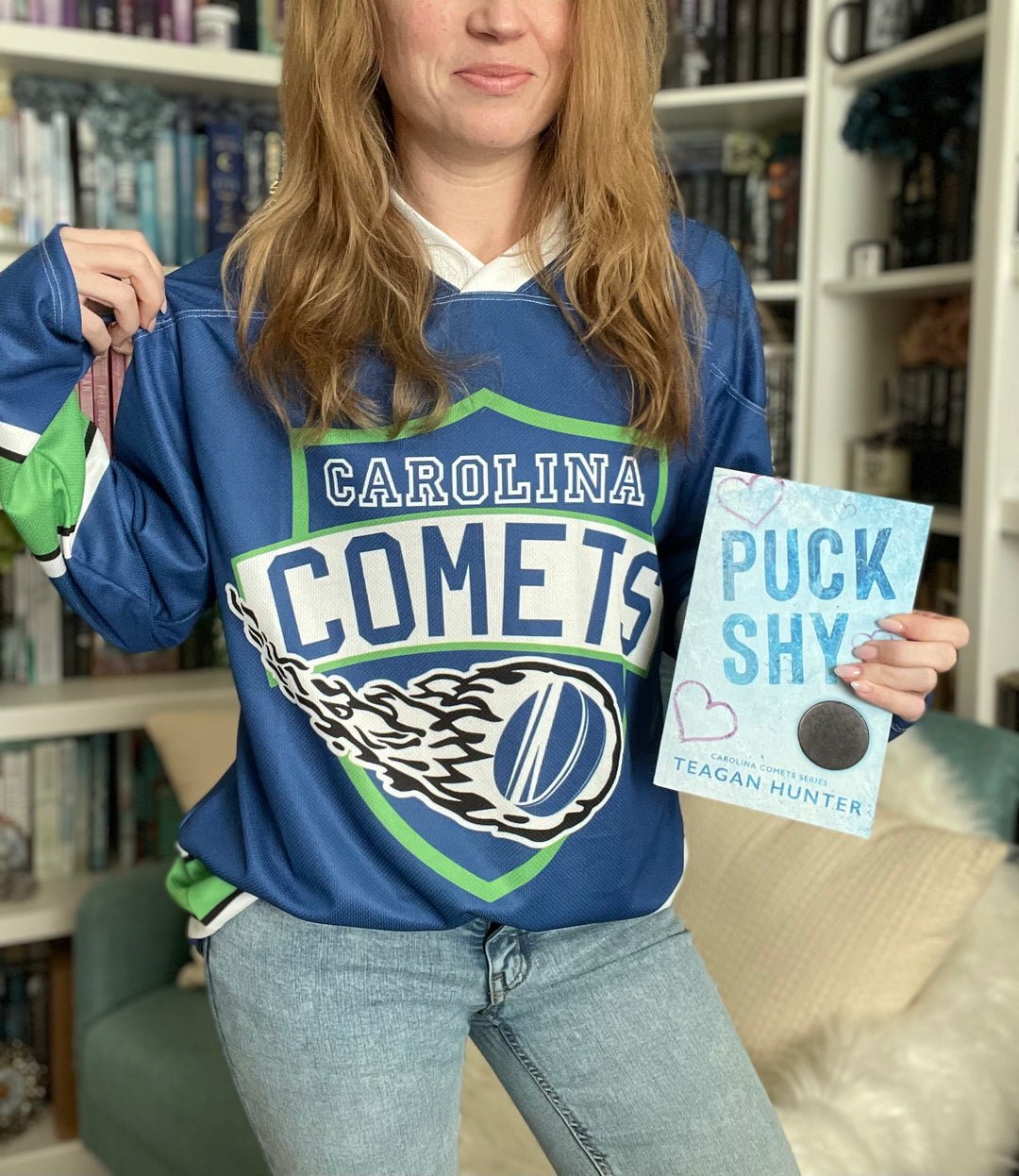 Carolina Comets Recycled Hockey Fan Jersey