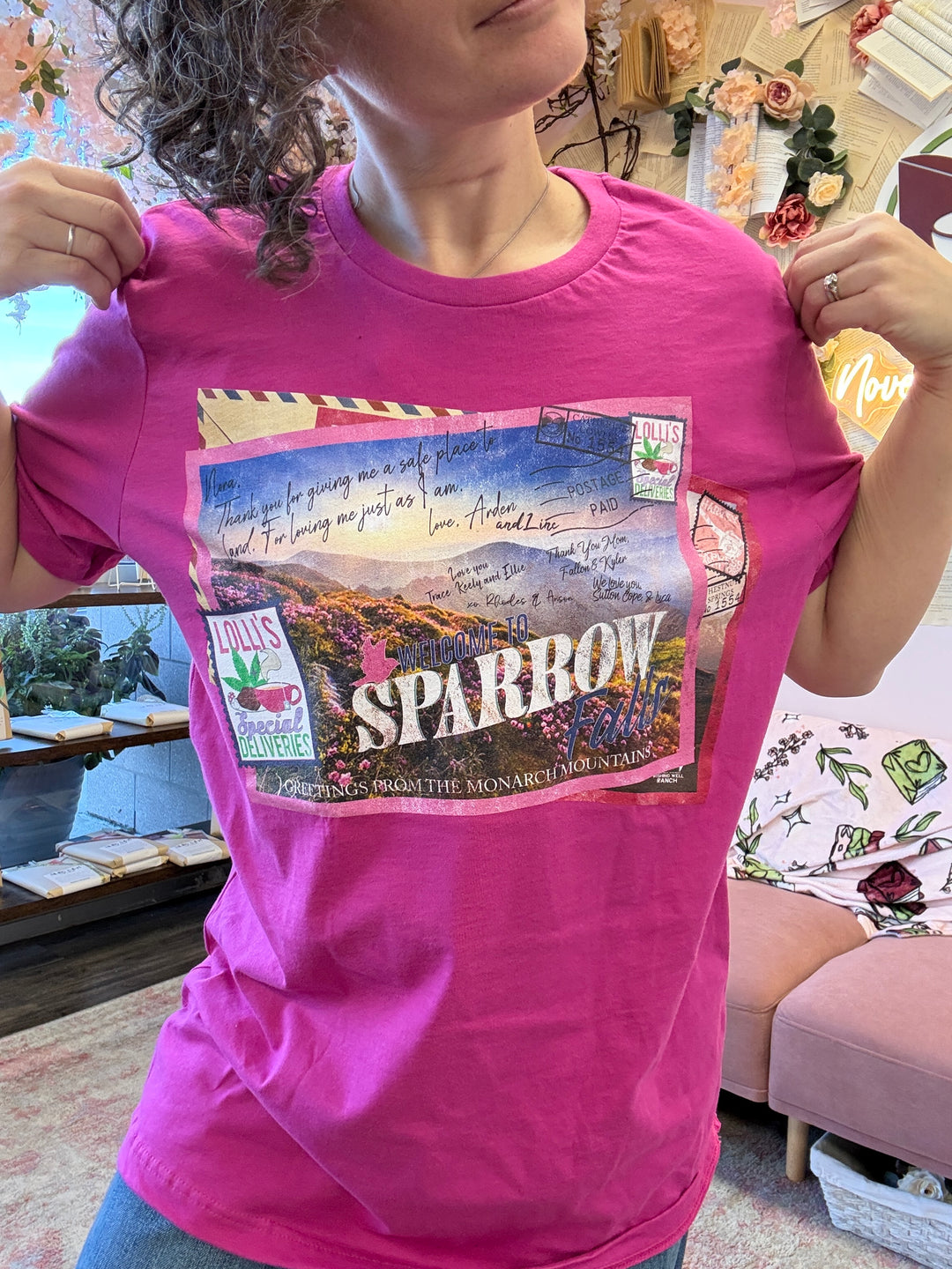 Sparrow Falls Postcard Unisex T-Shirt