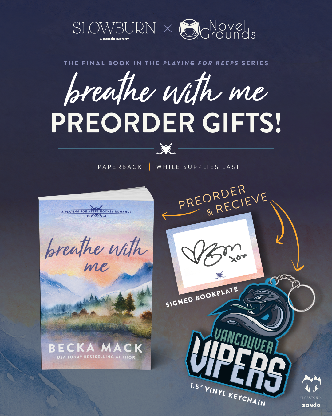 Pre-Order: Breathe With Me (A Playing for Keeps Hockey Romance)