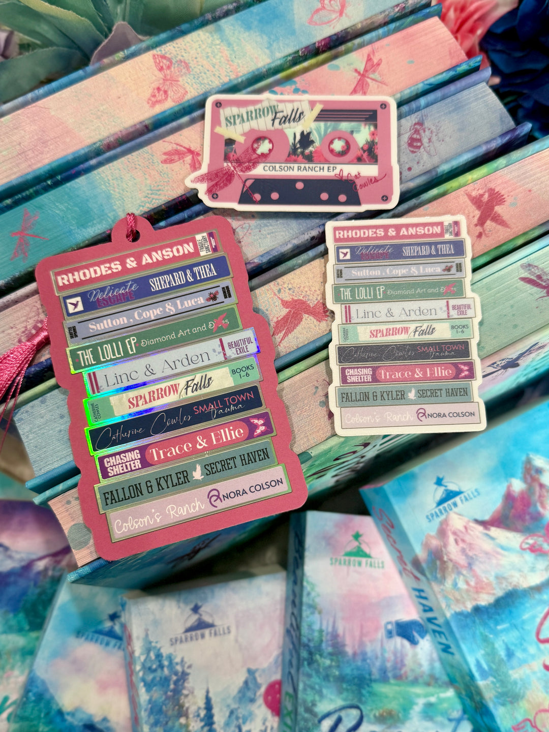 Sparrow Falls Romance Bookmark +Sticker- Novel Couture® Retro Romance Pack