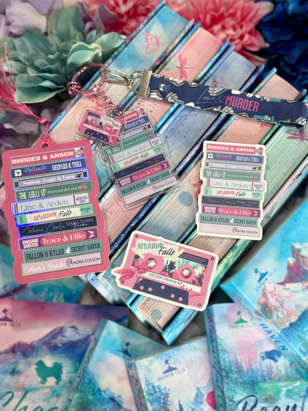 Sparrow Falls Romance Bookmark +Sticker- Novel Couture® Retro Romance Pack
