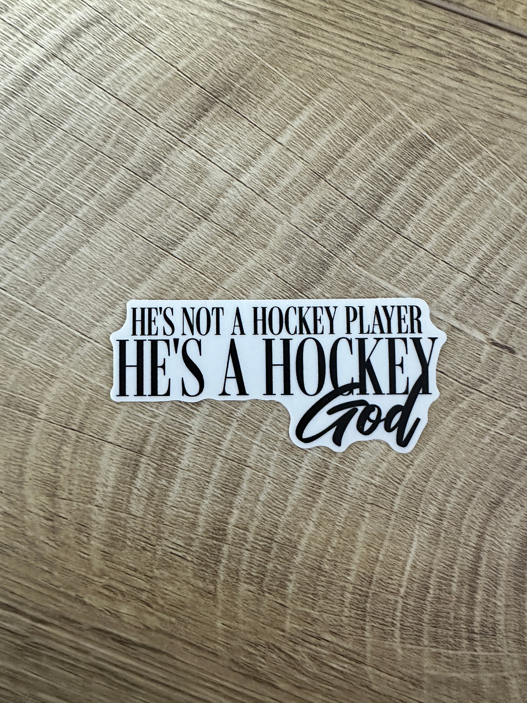 S. Massery- Hockey God Sticker