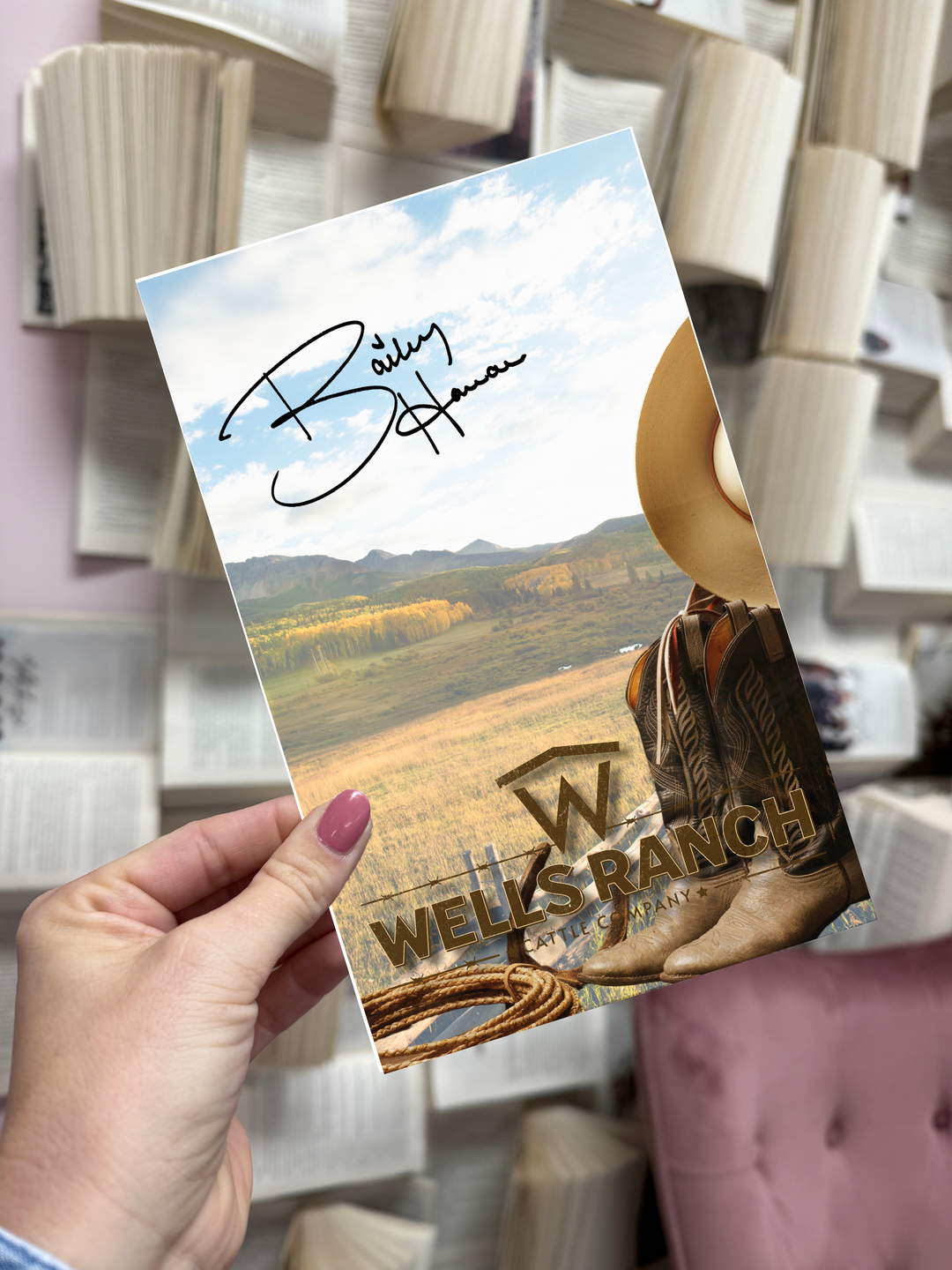 Wells Ranch Novel Notes® - Digitally Signed Overlay Print