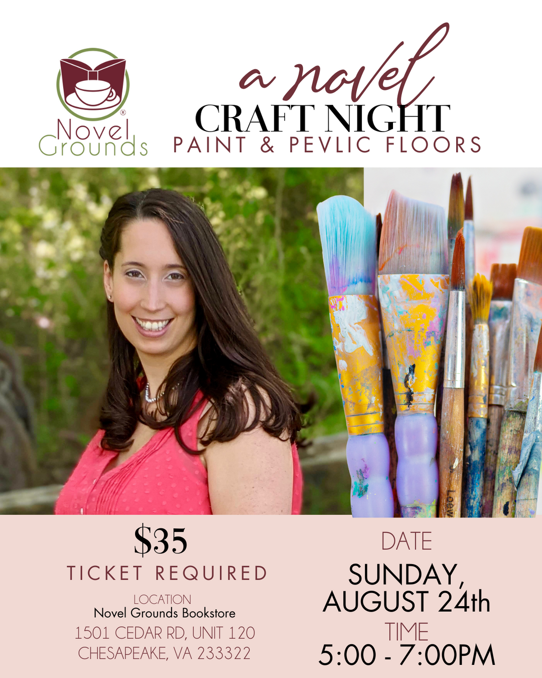 Craft Night - August - Paint & Pelvic Floors!