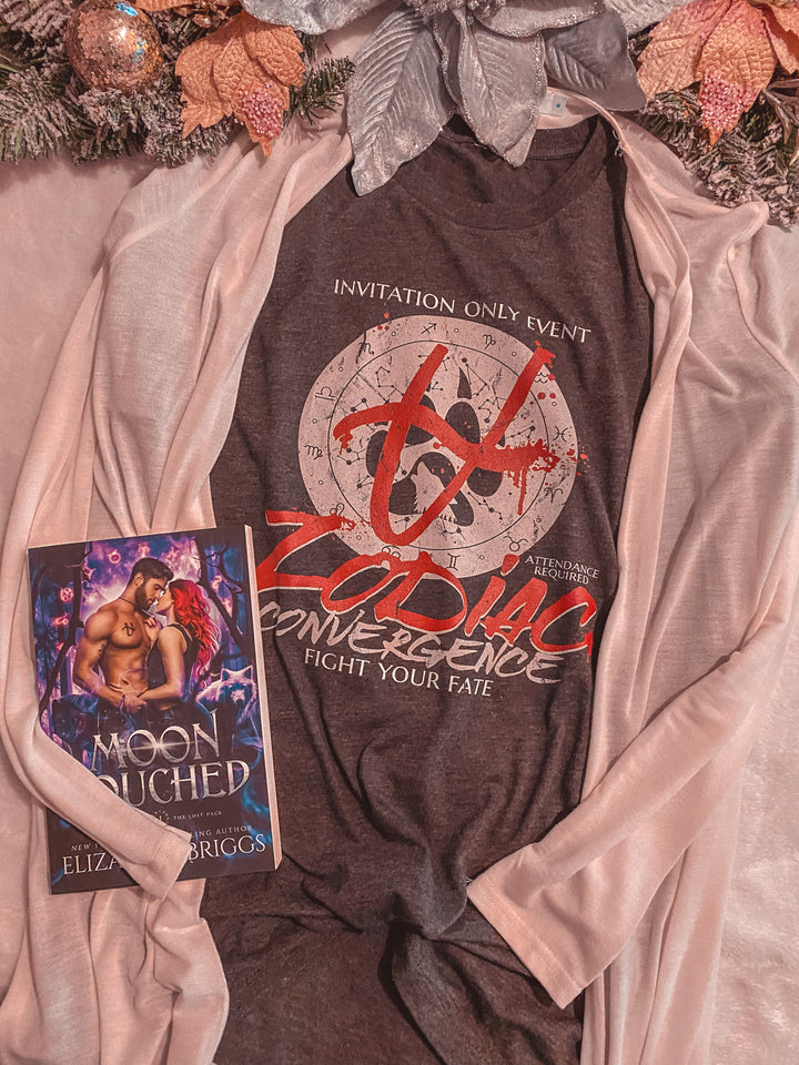 Elizabeth Briggs - Camiseta unisex de convergencia de lobos del zodíaco