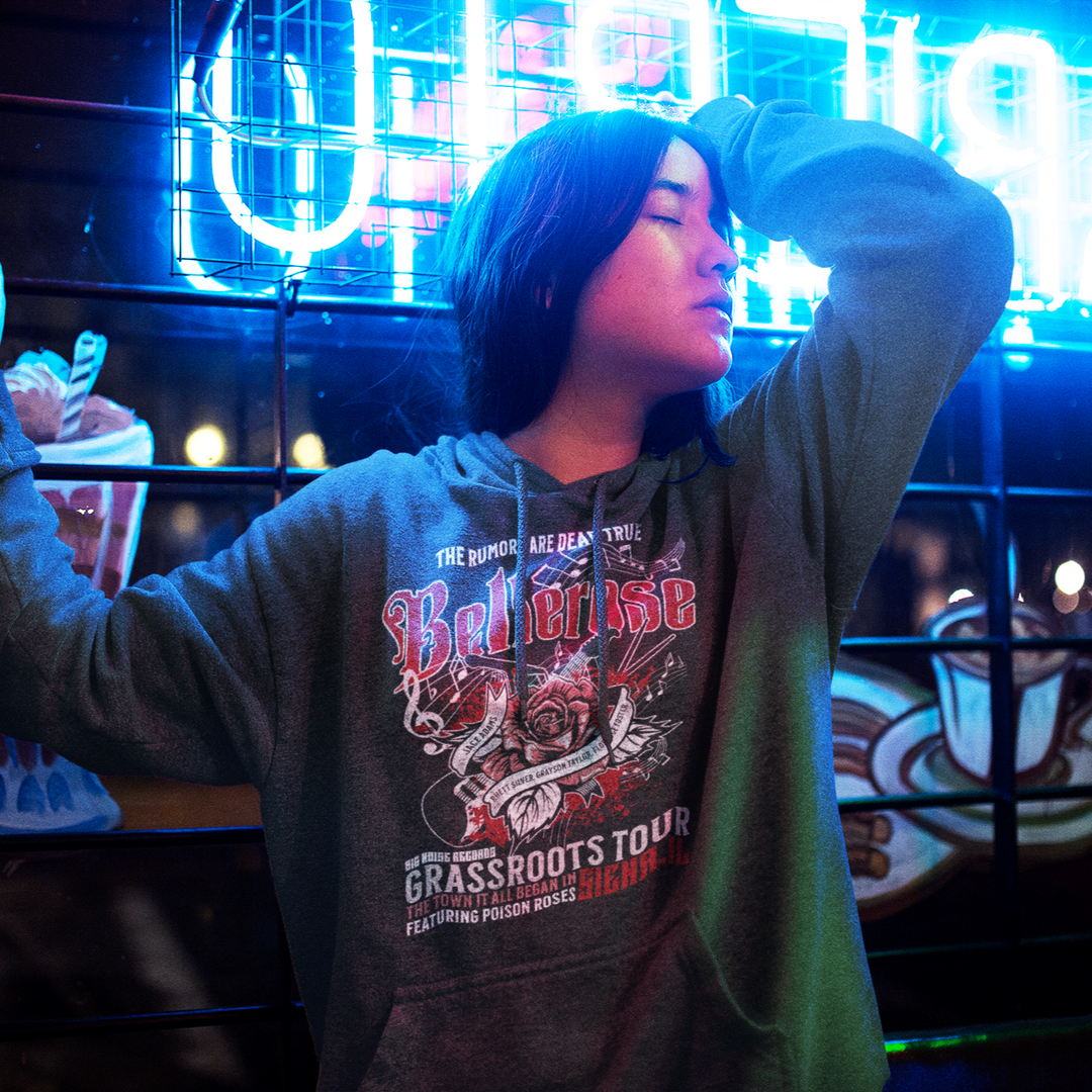 Tate James & Jaymin Eve: Bellerose Concert Unisex Hoodie - Novel Grounds