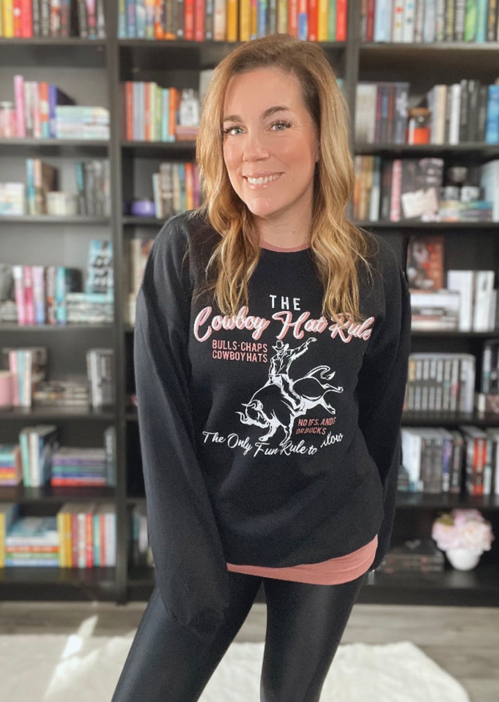 Elsie Silver: The Cowboy Hat Rule Unisex Sweatshirt - Novel Grounds