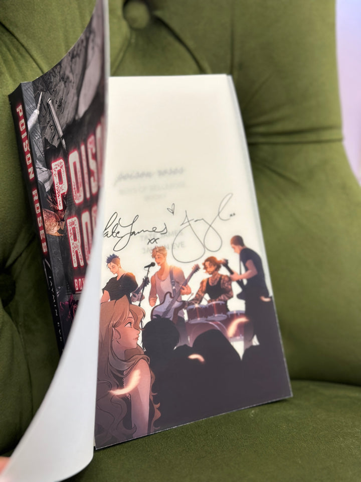 Jaymin Eve & Tate James- Bellerose Novel Note-Impresión de superposición firmada digitalmente