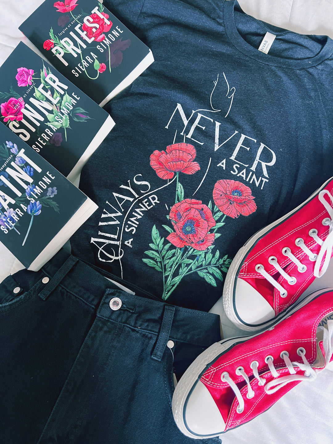Sierra Simone: Always A Sinner Unisex t-shirt - Novel Grounds