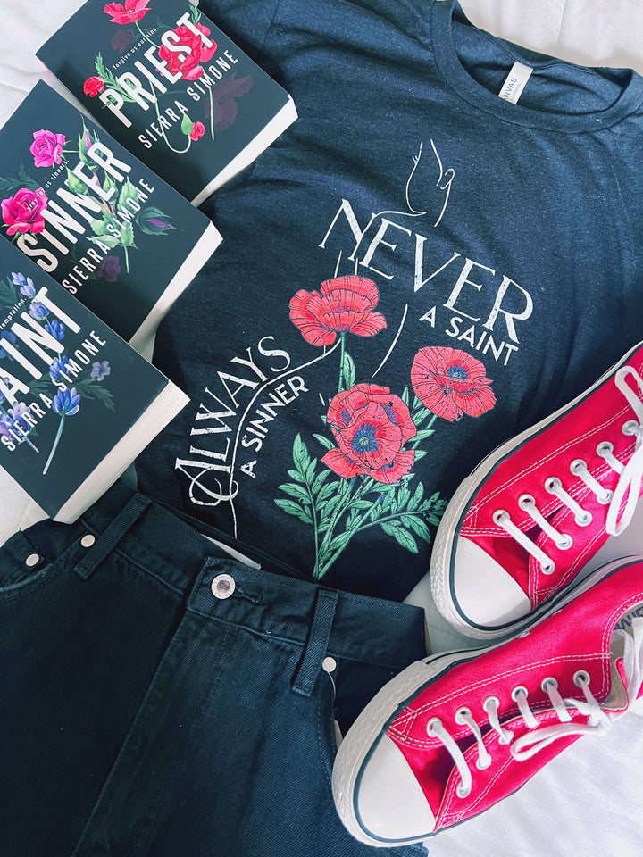 Sierra Simone: Always A Sinner Unisex t-shirt - Novel Grounds