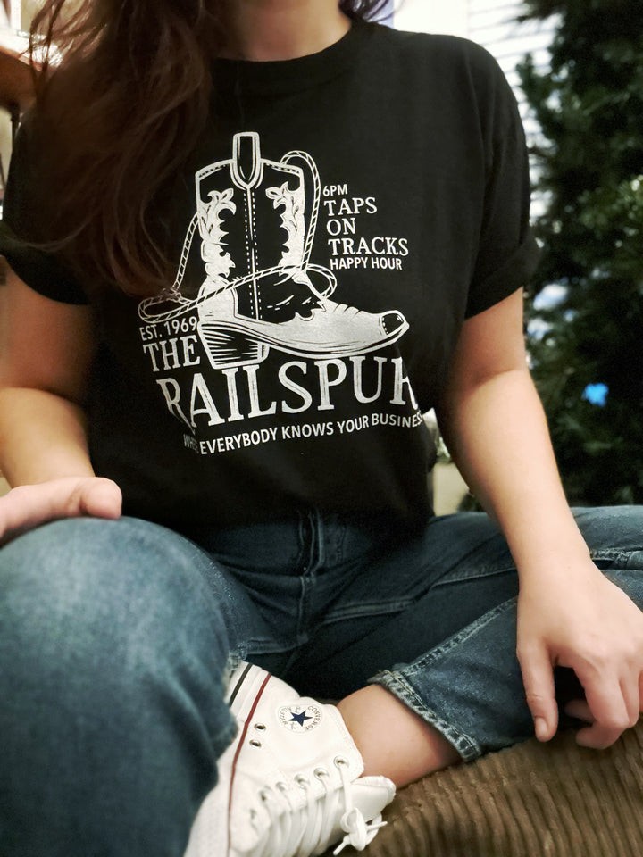 Elsie Silver: The Railspur Bar Unisex t-shirt - Novel Grounds