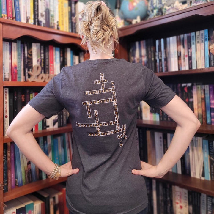 Jewel E Ann: Crossword Fishermann Unisex T-Shirt - Novel Grounds