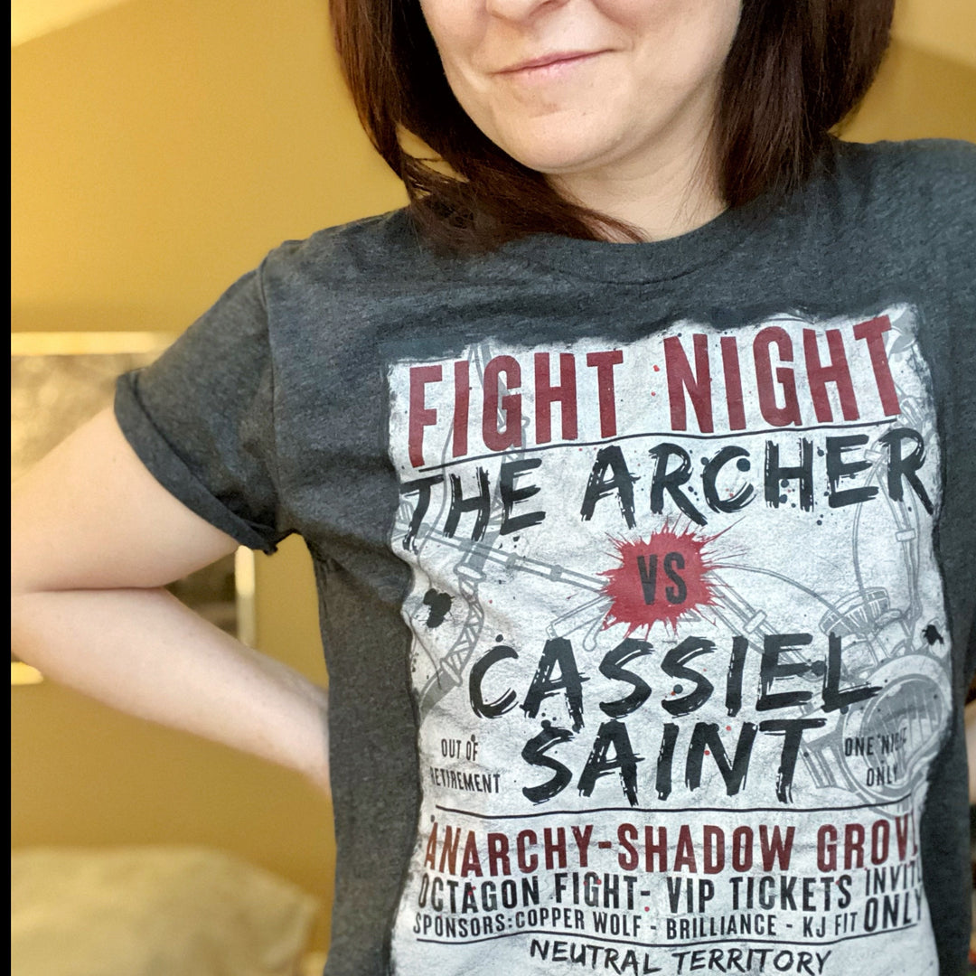 Tate James: Archer/Cas Fight Unisex T-Shirt - Novel Grounds