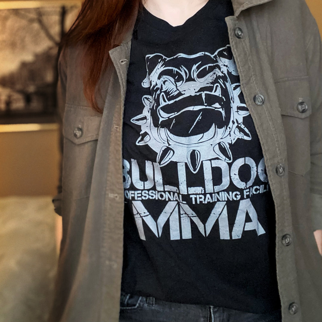 Nikki Castle: Bulldog MMA Gym Unisex T-Shirt - Novel Grounds