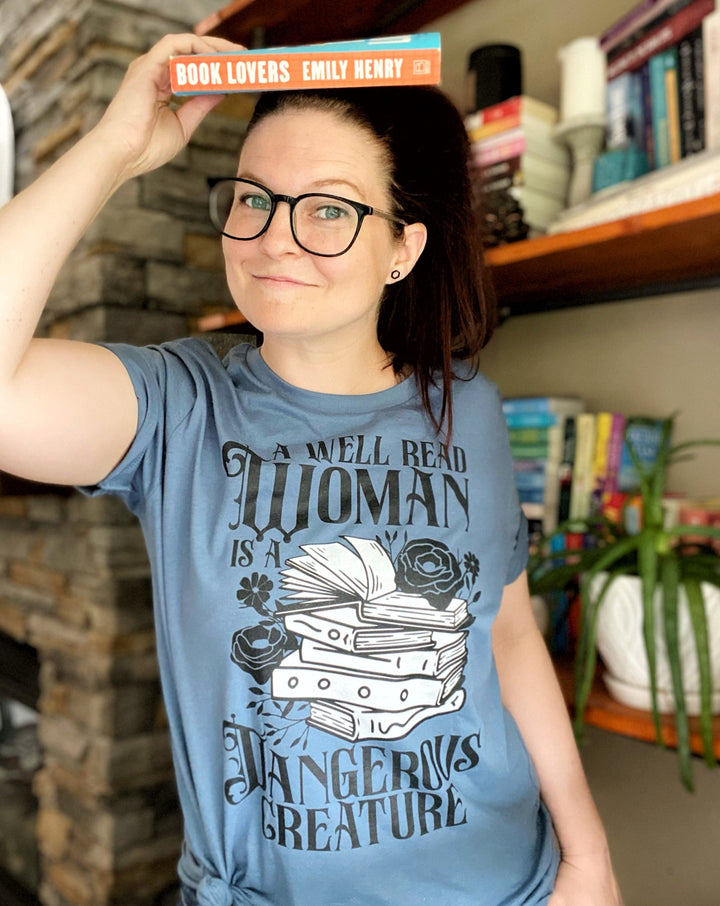 A Well Read Woman Short-sleeve unisex t-shirt - Novel Grounds