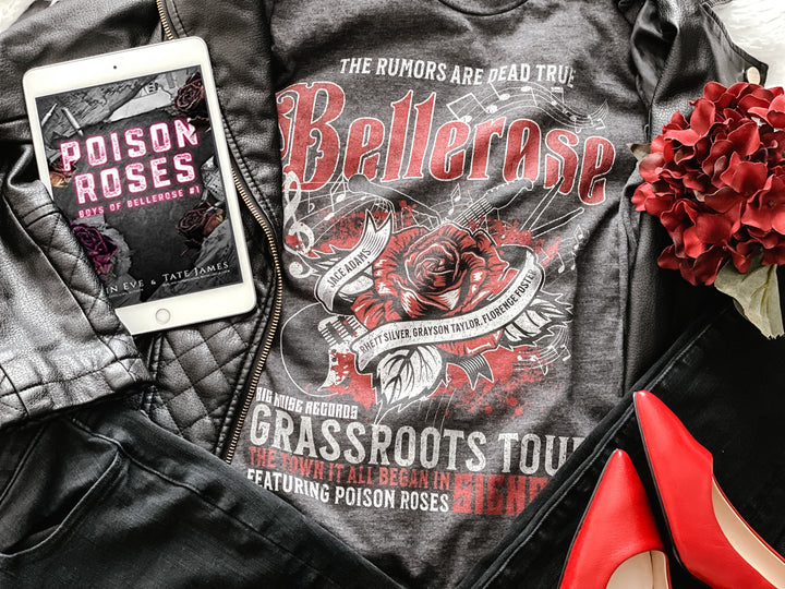 Tate James & Jaymin Eve: Bellerose Concert Unisex T-Shirt - Novel Grounds