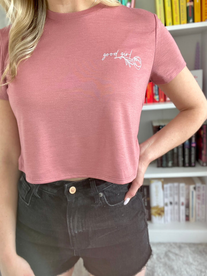 Camiseta corta bordada Good Girl