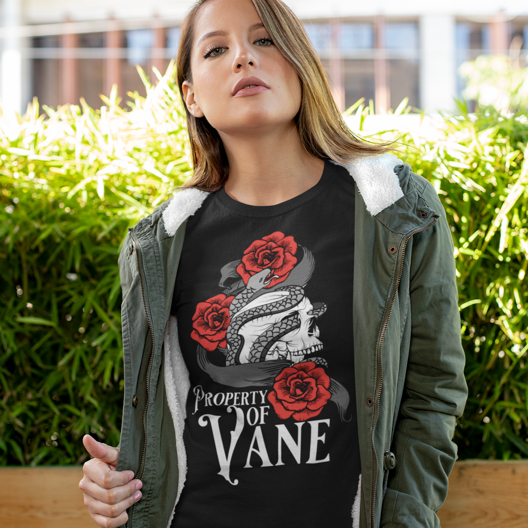 Nikki St. Crowe - Property of Vane Unisex t-shirt - Novel Grounds
