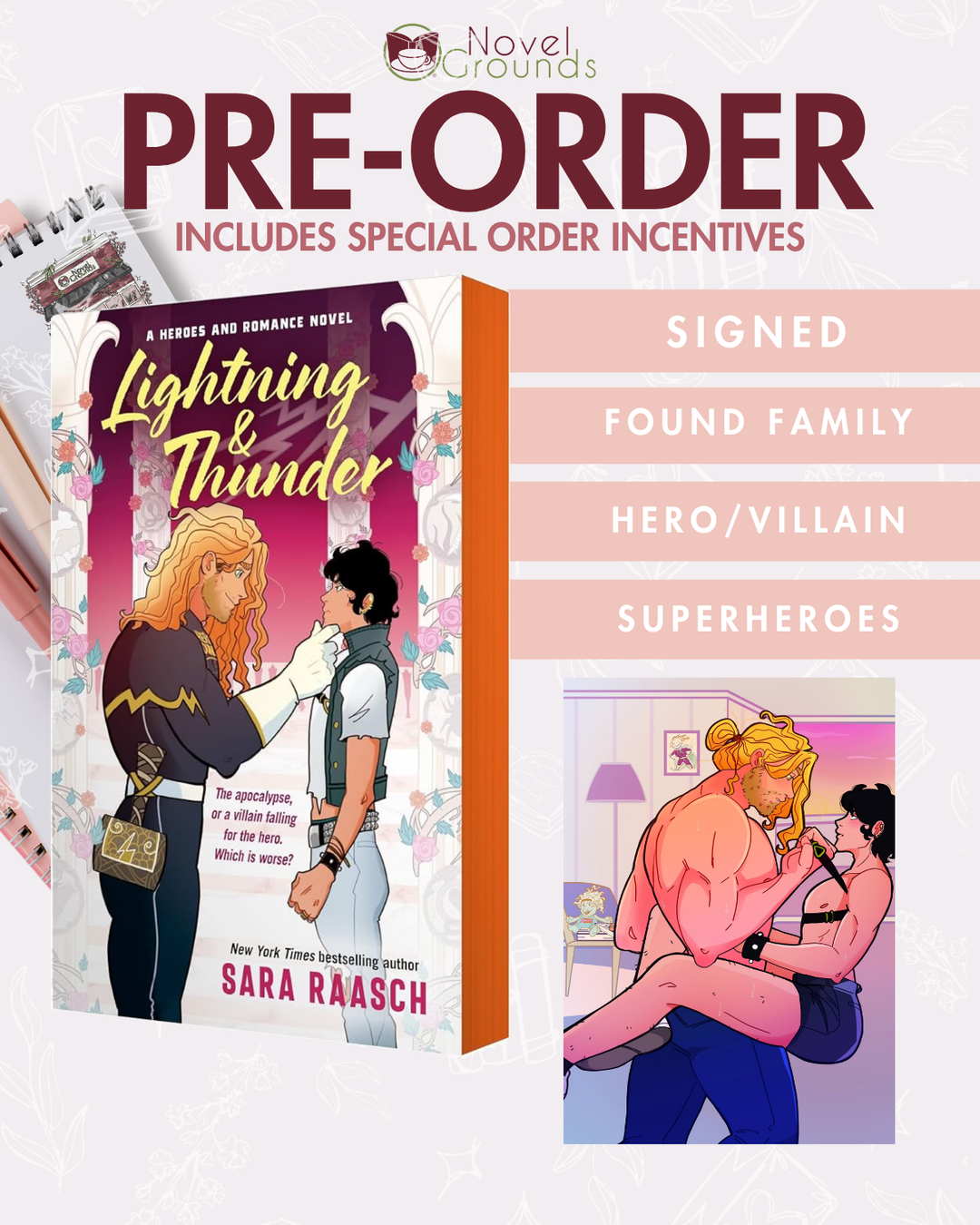 Pre-Order: Lightning &amp; Thunder (A Heroes and Romance Novel, 1)