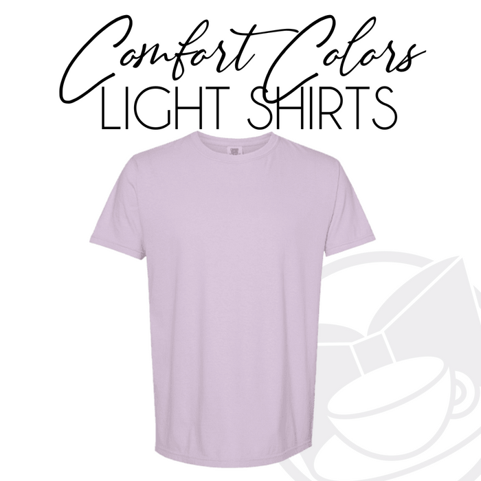 ACTUALIZACIÓN DE ESTILO: Camiseta pesada unisex teñida en prenda Comfort Colors Light