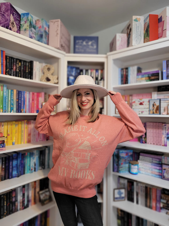 Blame it All on My Books Knit Sweater