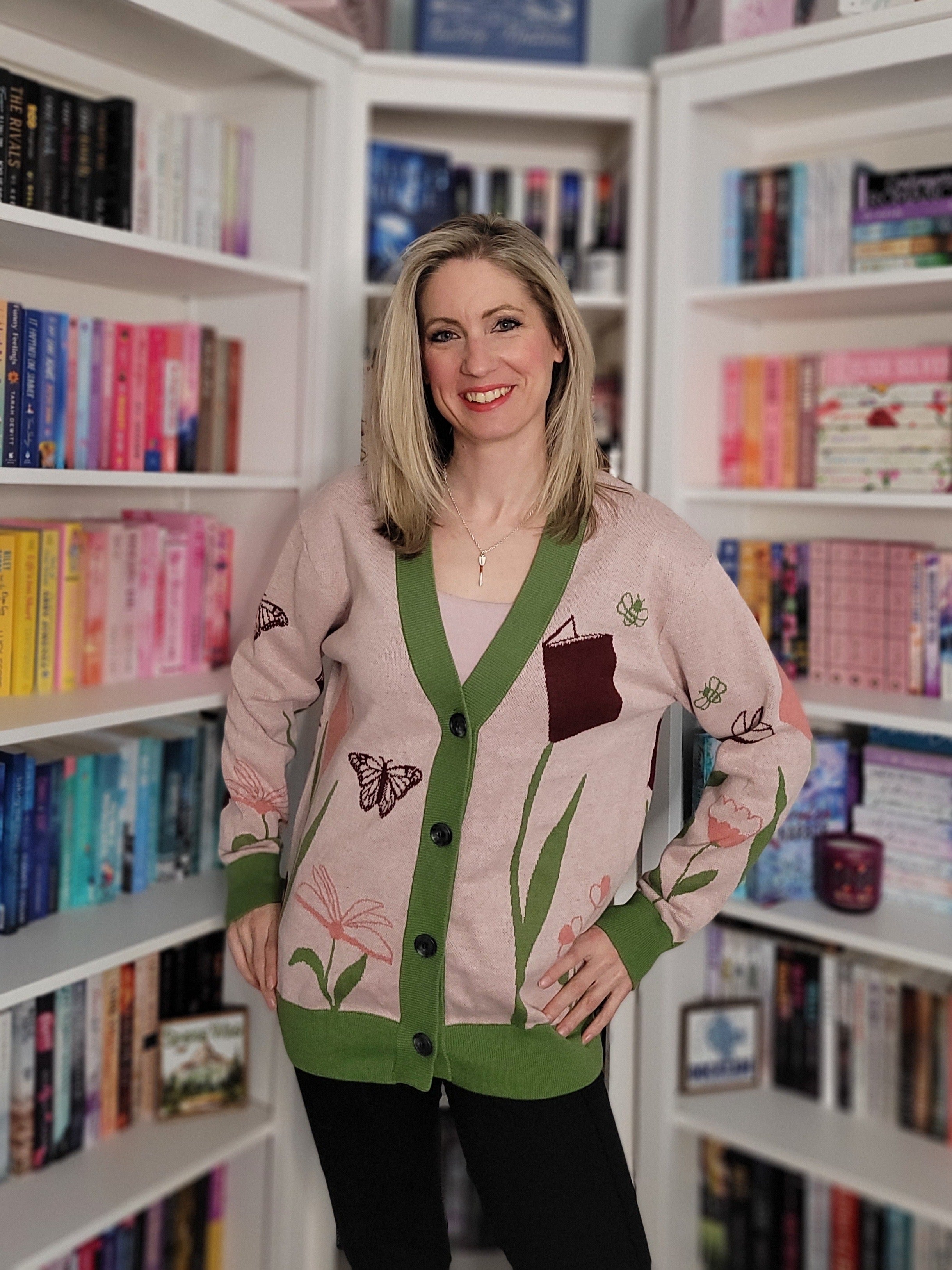 Books in Bloom Knit Cardigan – Novel Grounds