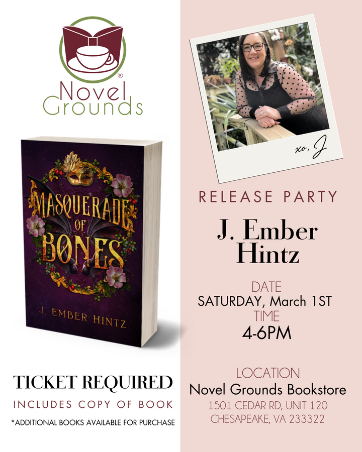 J. Ember Hintz Release Party Event Ticket: March 1st, 4-6 pm