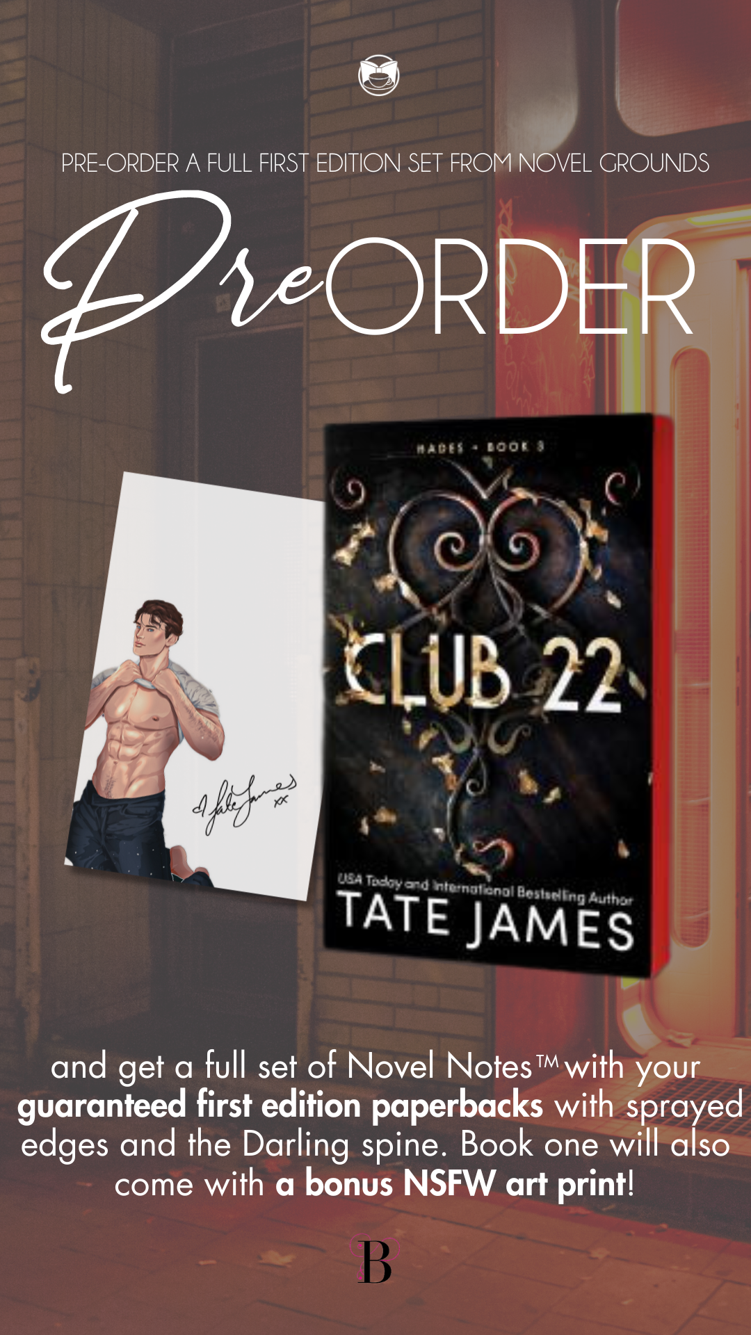 Pre-Order: Club 22 by Tate James (Hades, 3) by Tate James