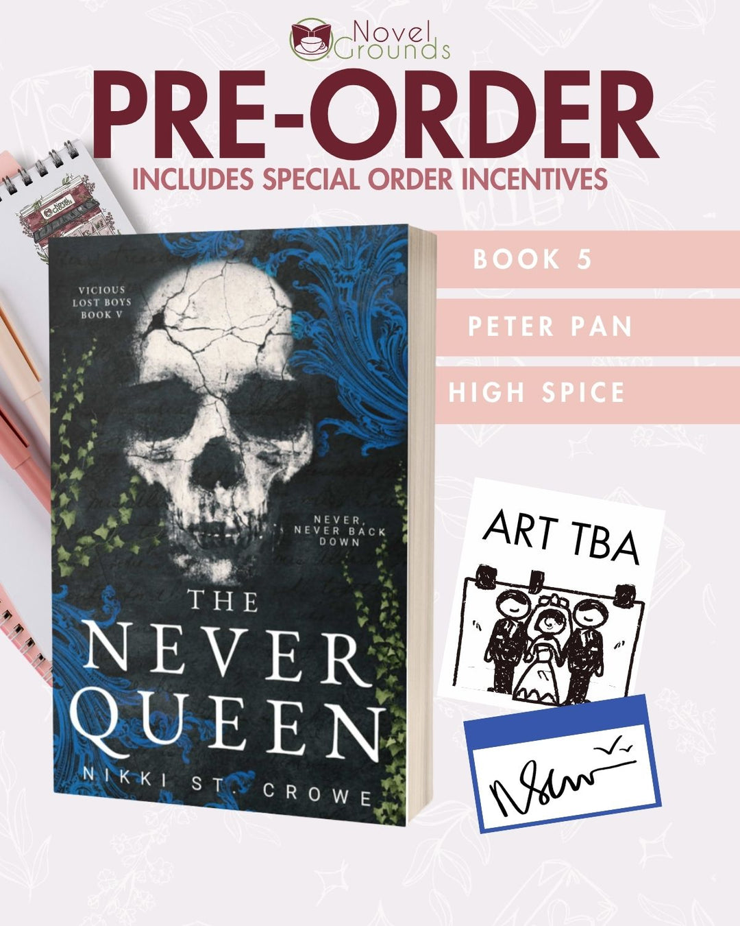 Pre-Order: The Never Queen (Vicious Lost Boys Book 5)