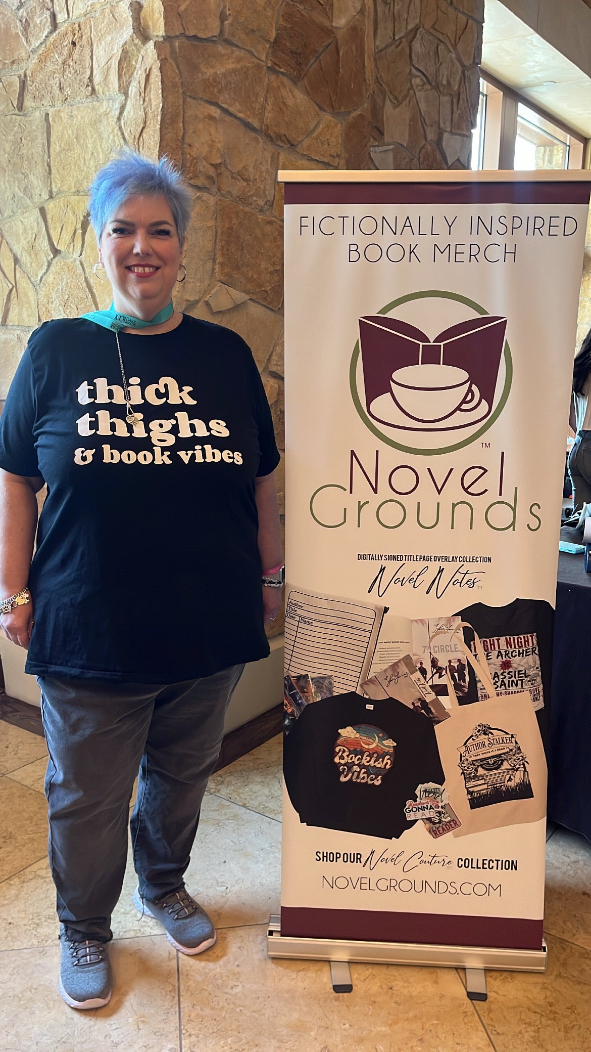 Thick Thighs and Book Vibes Short-Sleeve Unisex T-Shirt - Novel Grounds