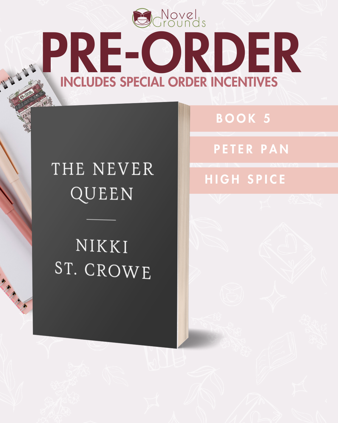Pre-Order: The Never Queen (Vicious Lost Boys Book 5)