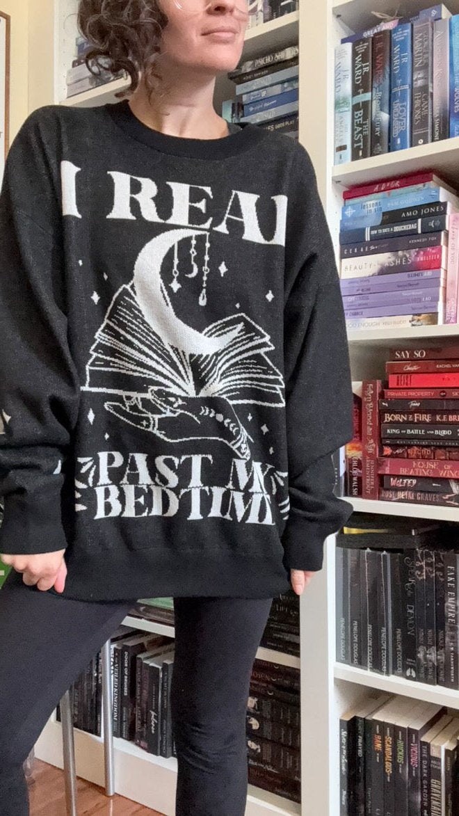 I Read Past My Bedtime Knit Sweater