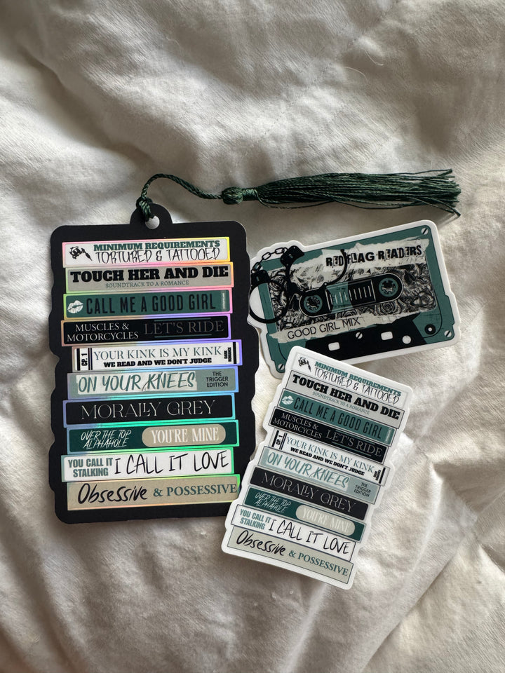 Dark Romance Bookmark +Sticker- Novel Couture® Retro Romance Pack