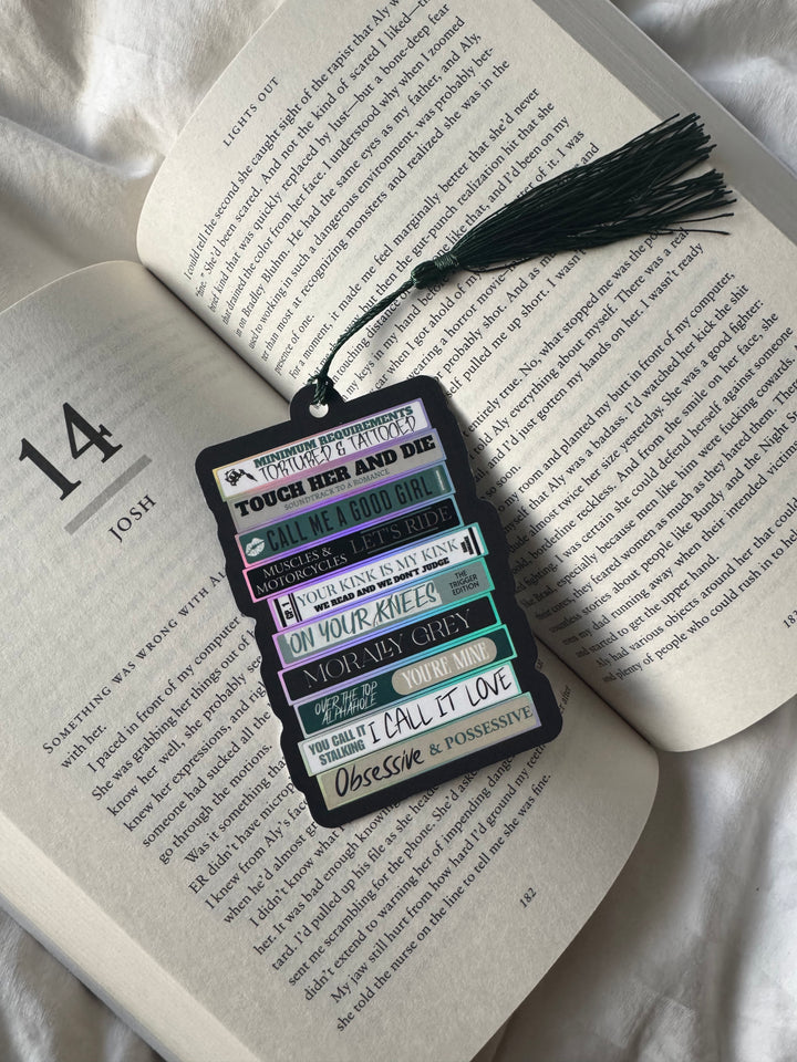 Dark Romance Bookmark +Sticker- Novel Couture® Retro Romance Pack