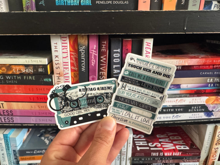 Dark Romance Bookmark +Sticker- Novel Couture® Retro Romance Pack