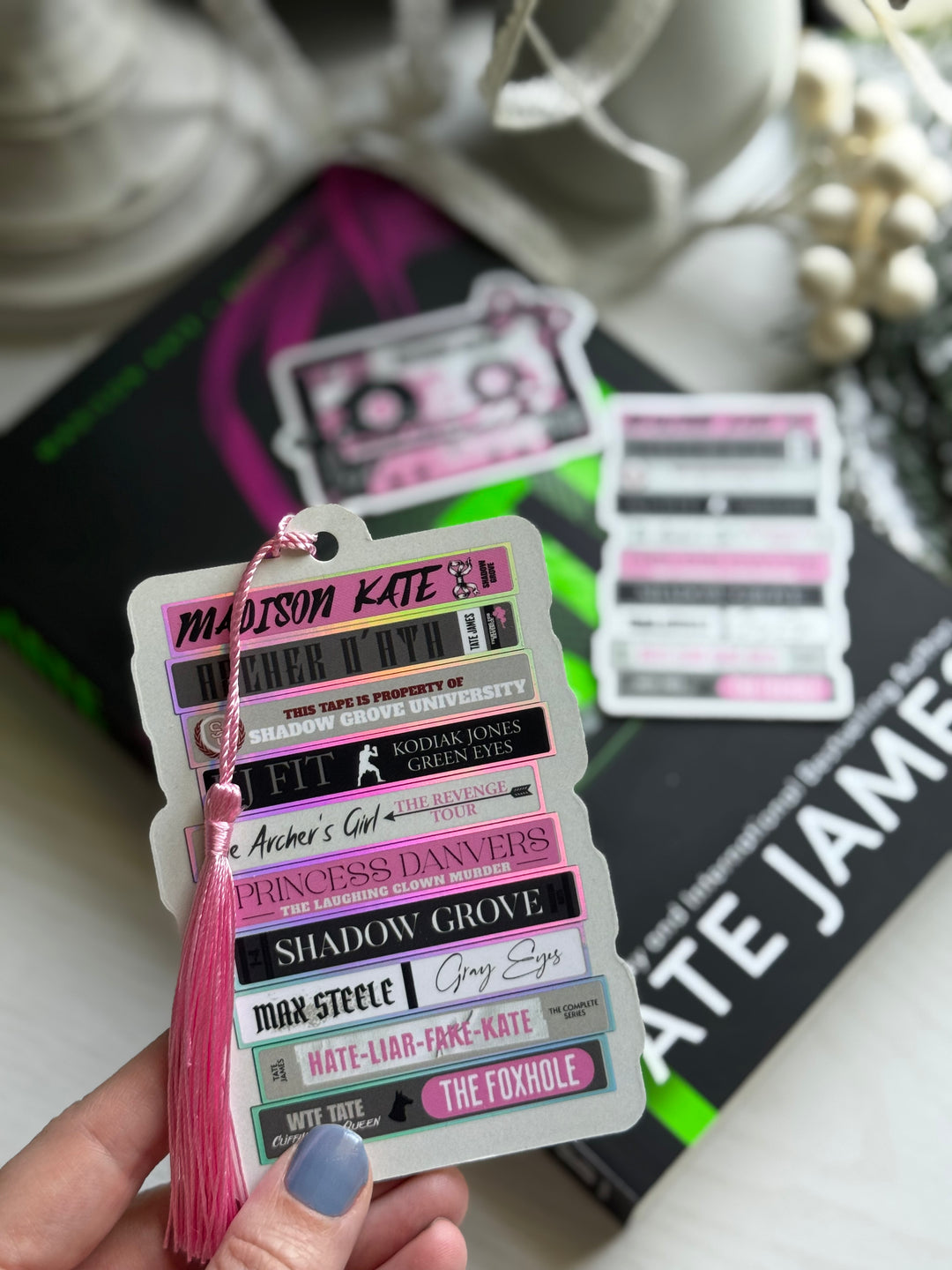 Madison Kate Bookmark +Sticker- Novel Couture® Retro Romance Pack